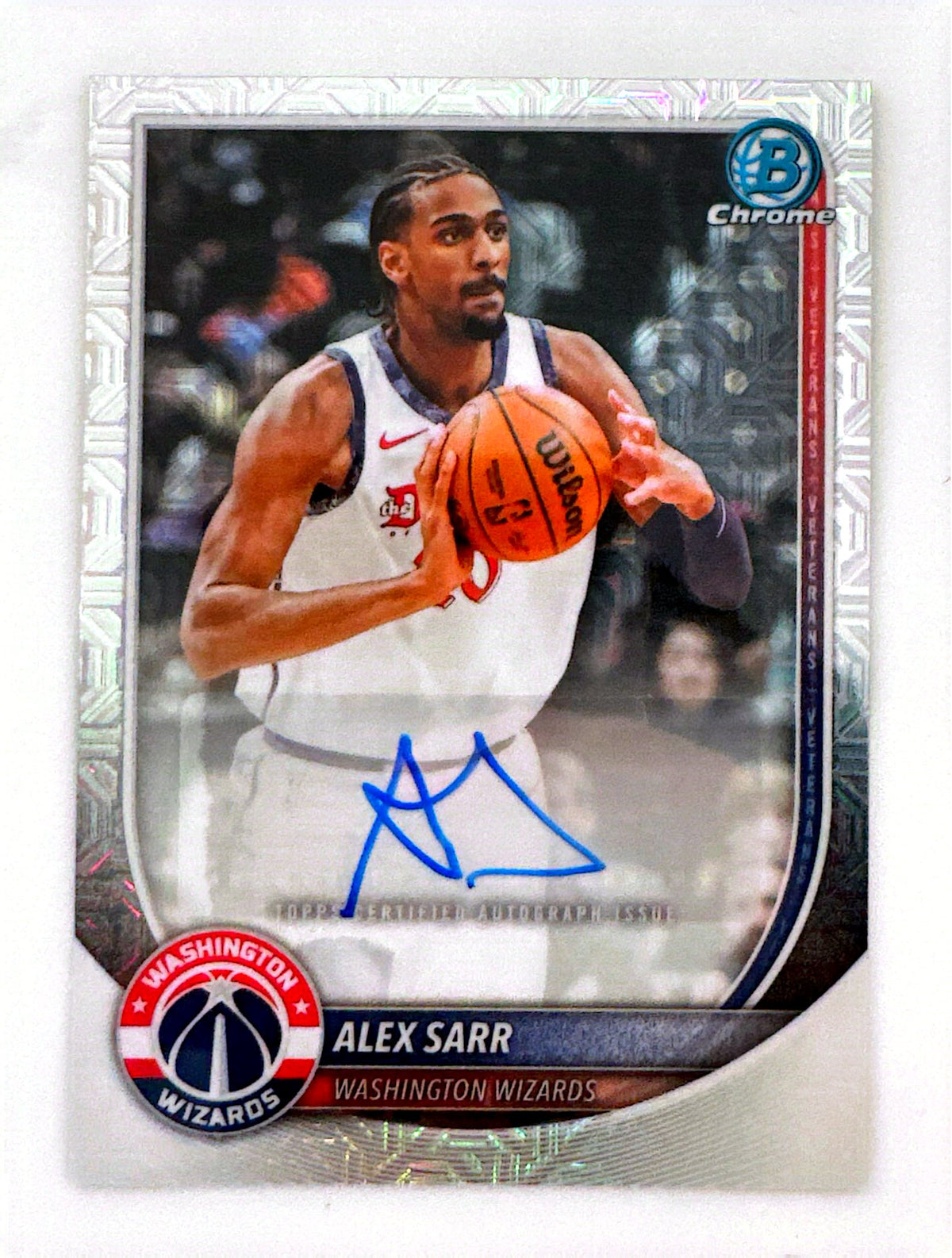 Alex Sarr Bowman Chrome Autograph – Washington Wizards