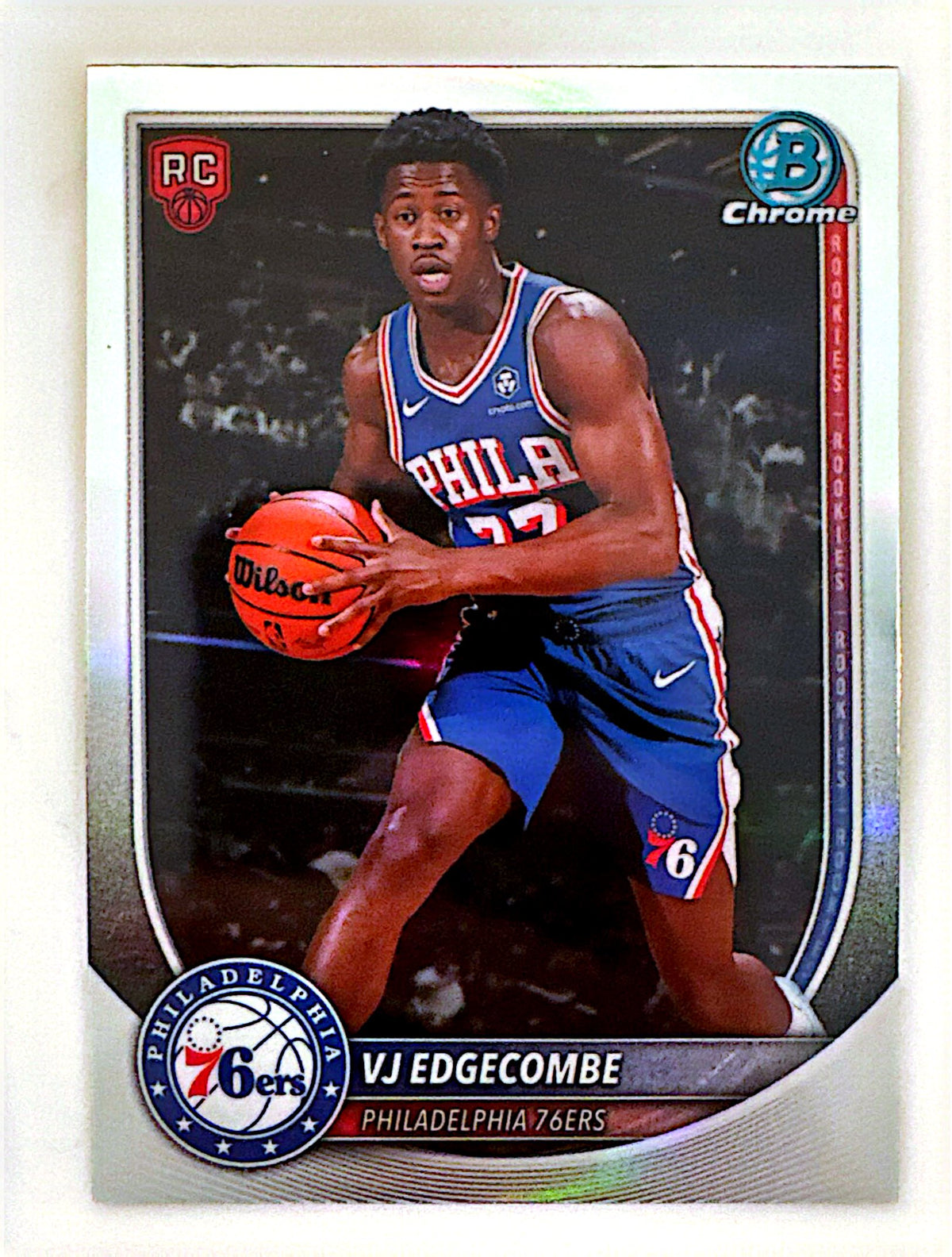 VJ Edgecombe Bowman Chrome RC – Philadelphia 76ers