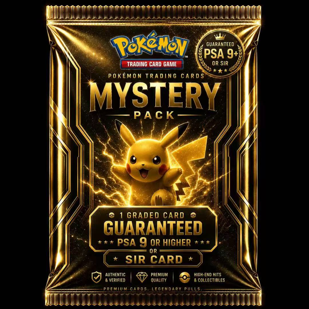 Pokémon Mystery Pack – Guaranteed PSA 9+ or SIR Card